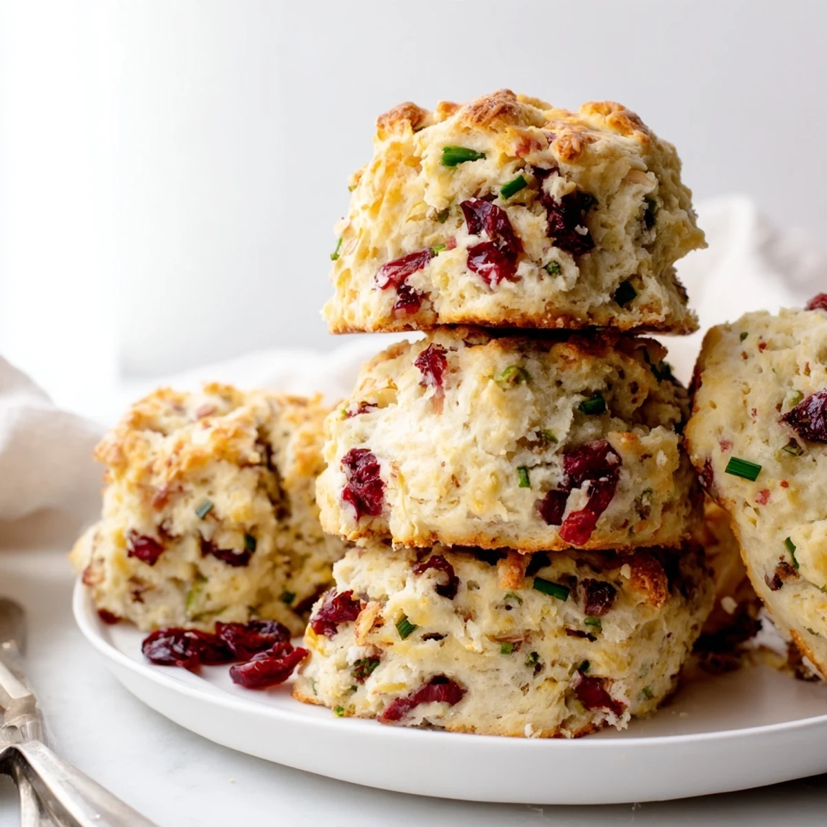 Warm and flaky cranberry jalapeño dip cheddar biscuits, bursting with flavor and perfect for snacking.