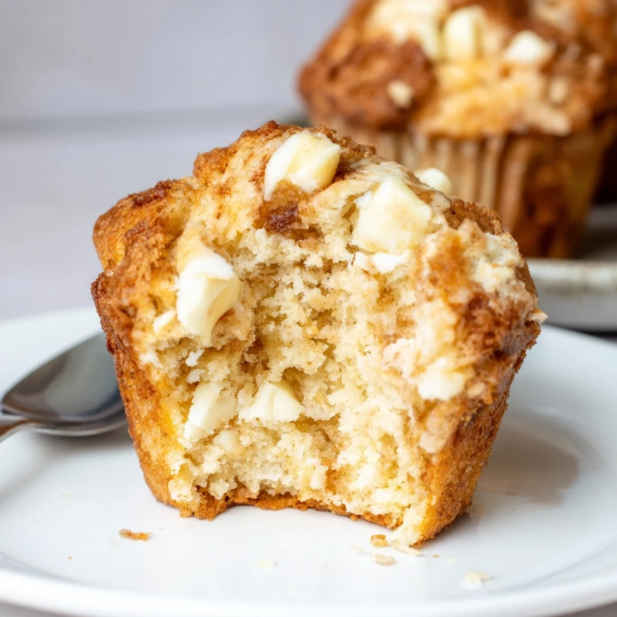 Deliciously sweet Coffee White Chocolate Muffins ideal for breakfast or afternoon snacks.