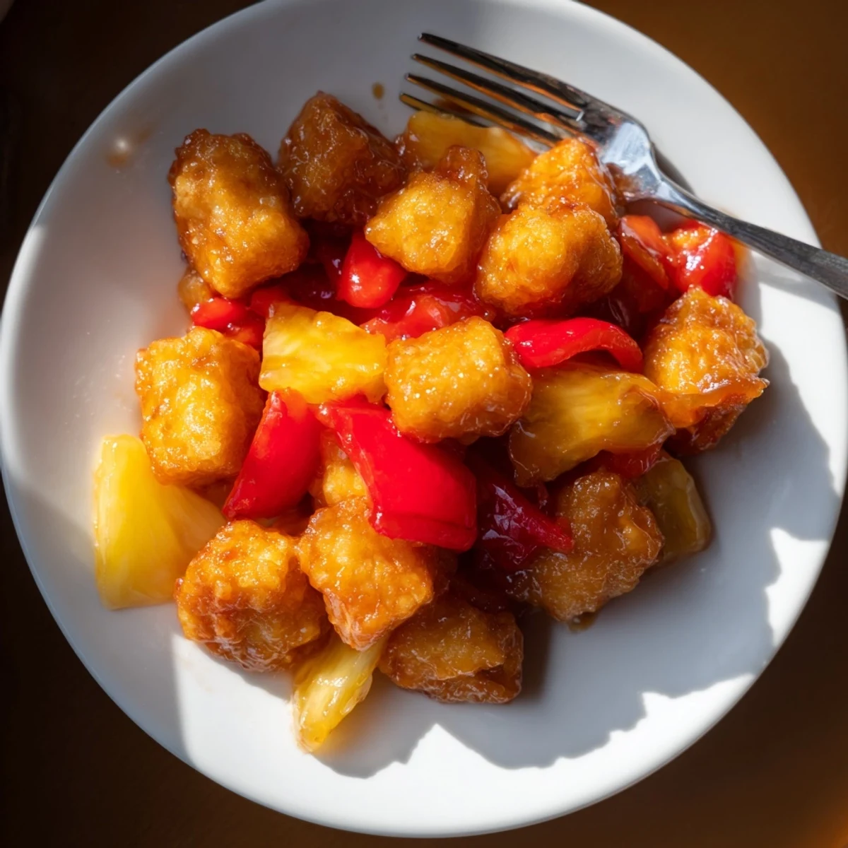 Delicious Sweet and Sour Tofu stir-fried with colorful vegetables for a vibrant meal.