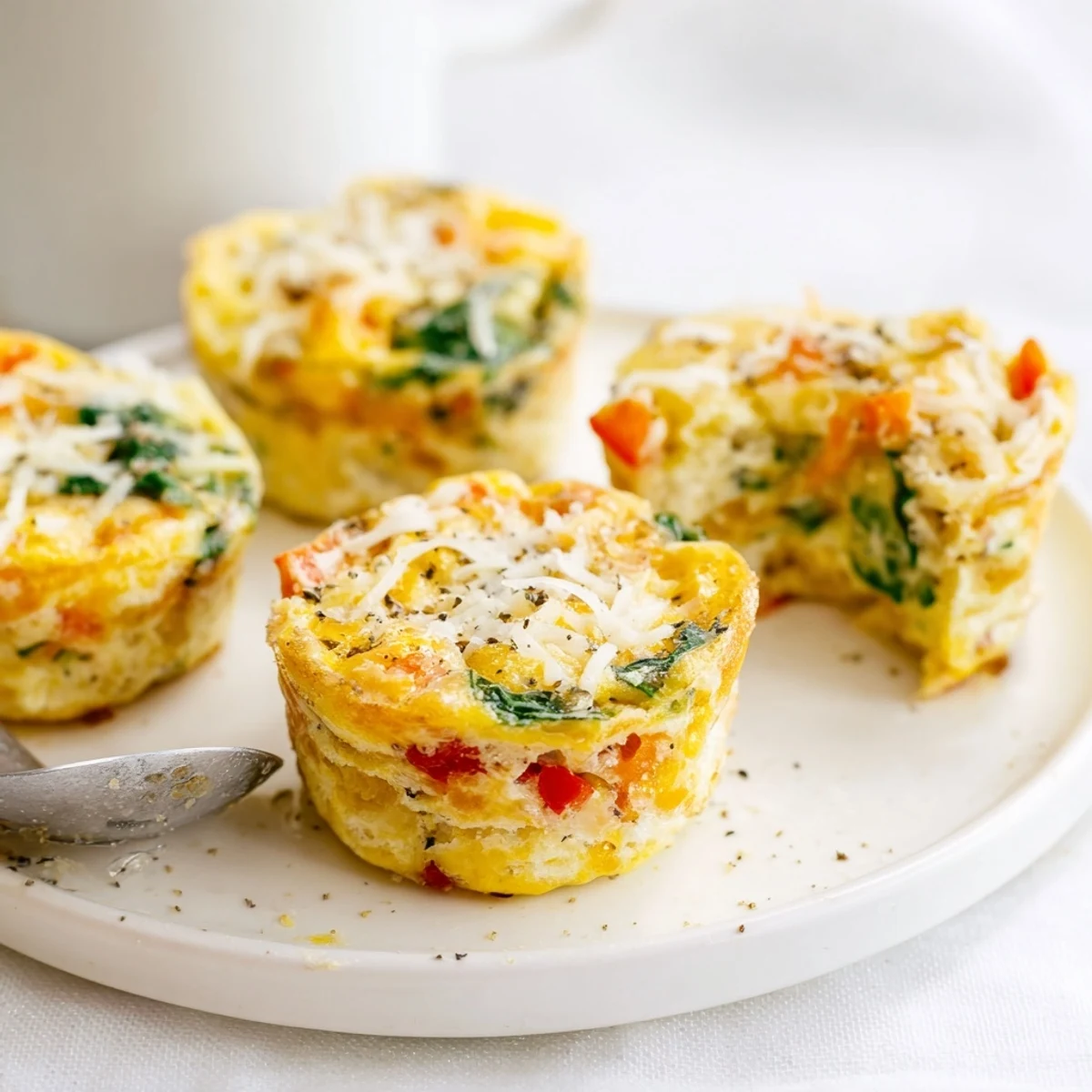 Delicious veggie omelette muffins bursting with flavor, great for a wholesome breakfast treat.