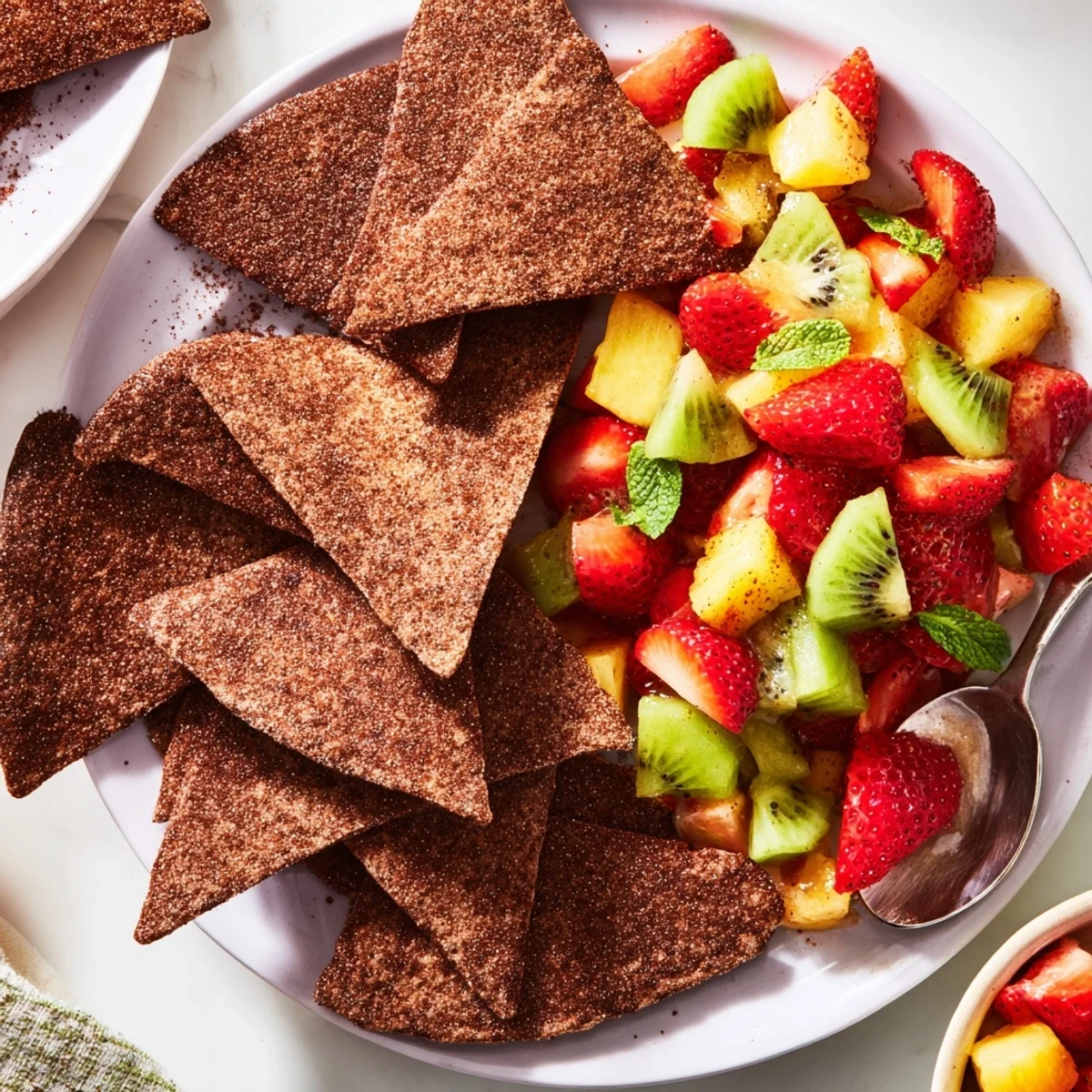 Dessert Chips Fruit Salsa