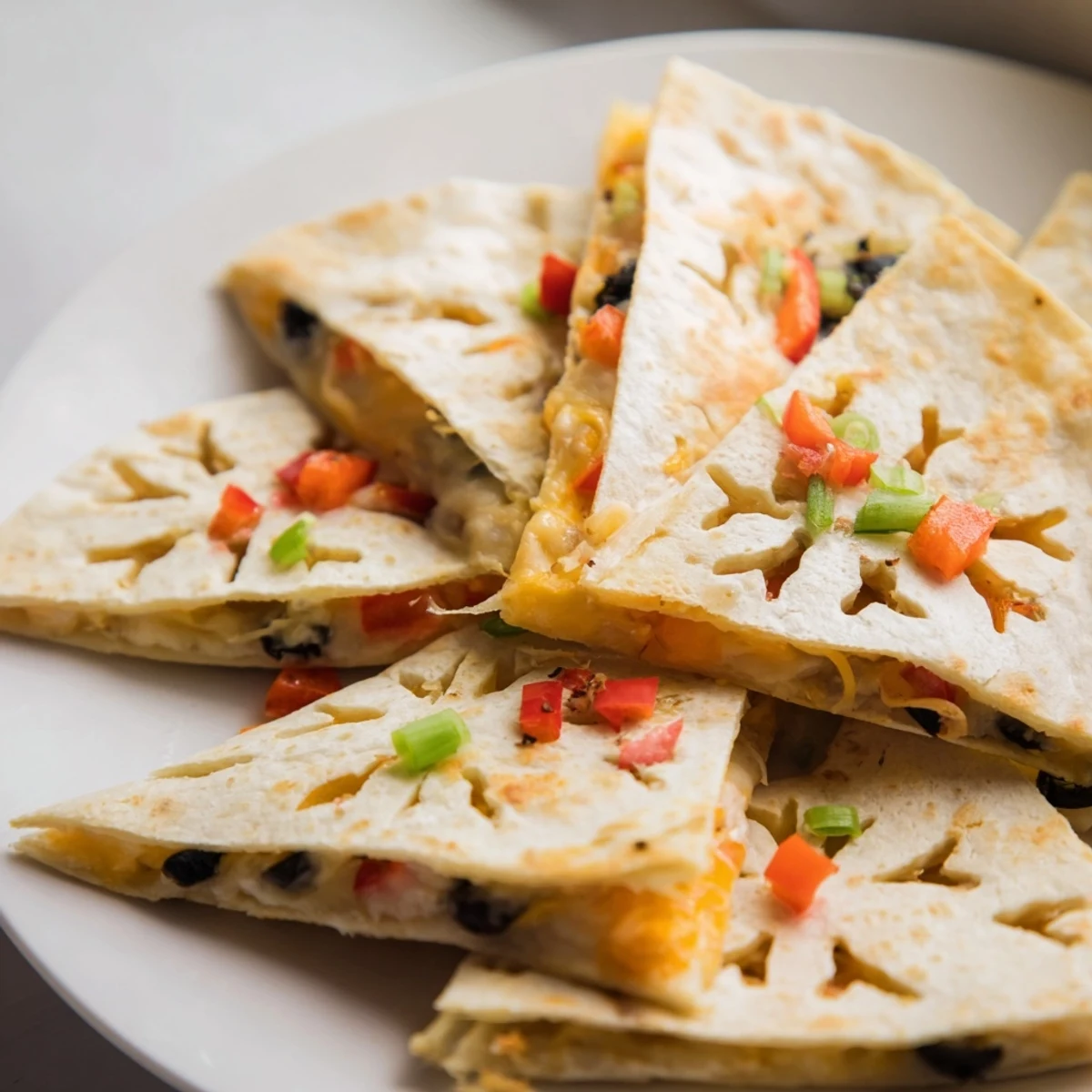 Express Snowflake Quesadillas, a golden, crispy cheesy meal, ready to serve with salsa and sour cream.