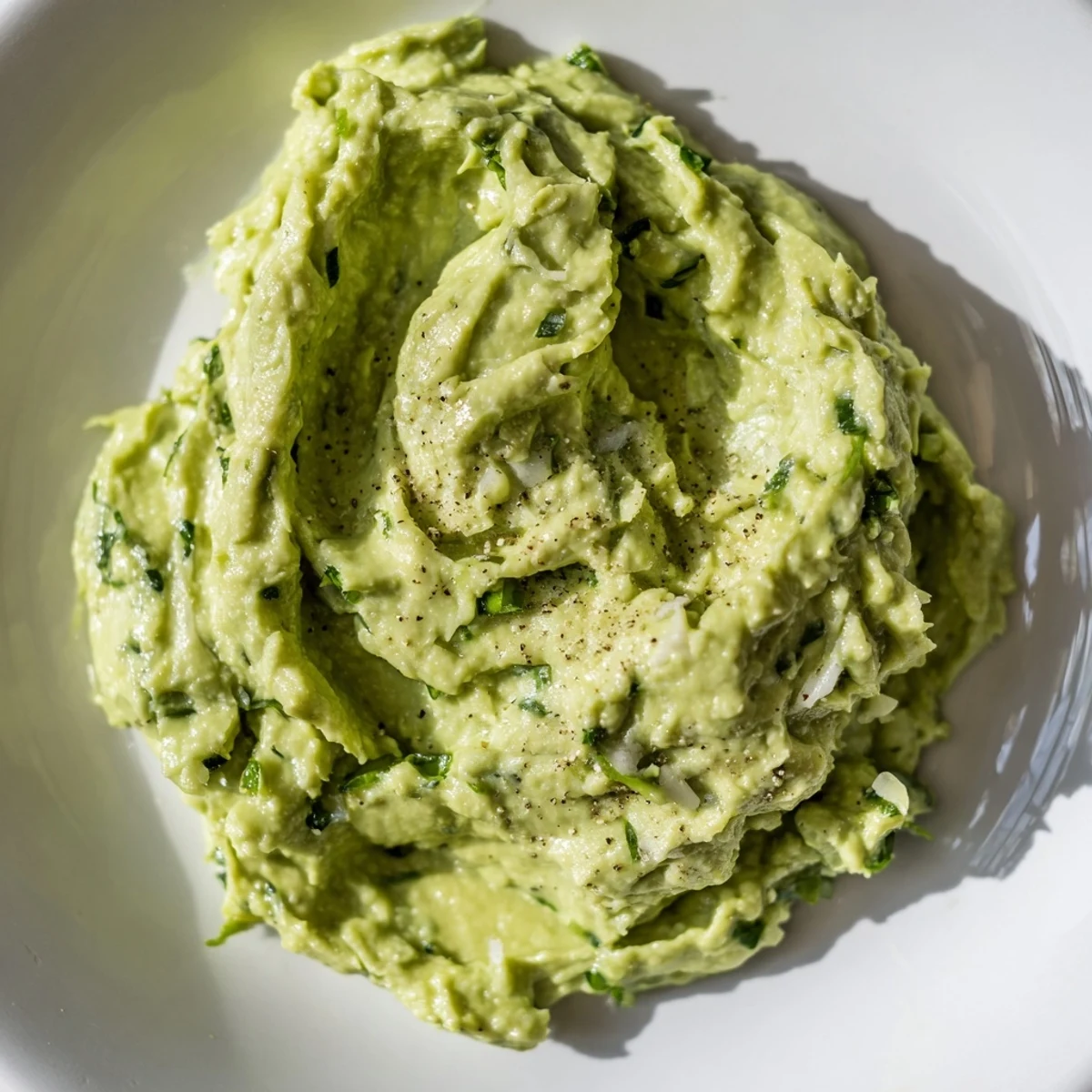 Bright green Avocado Lime Dip, chunky and refreshing, ready to be scooped with crispy tortilla chips.