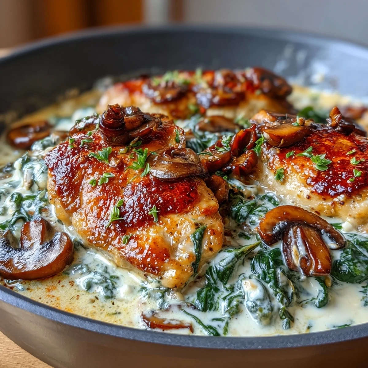 Keto Creamy Spinach Chicken