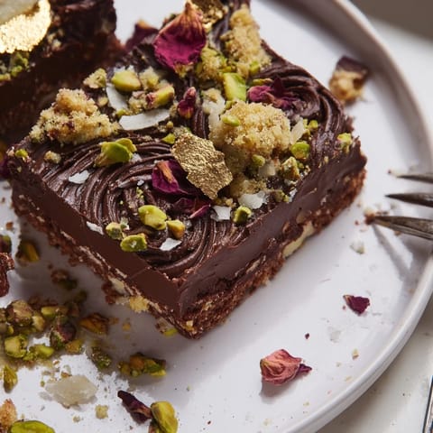 Fusion dessert featuring rich chocolate and spiced date caramel for delightful indulgence.  