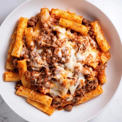 Cheesy Beef Penne Bake