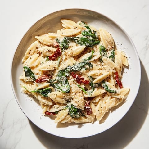 Creamy Tuscan Orzo Bowl