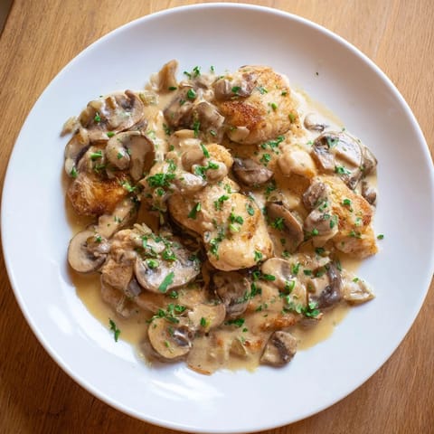 Tarragon Chicken Mushroom Skillet