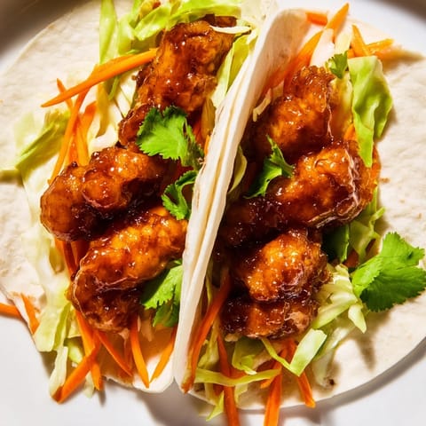 A close-up view of a sliced Honey Sriracha Chicken Wrap revealing layers of tender meat, fresh vegetables, and a creamy spread on the filling.  