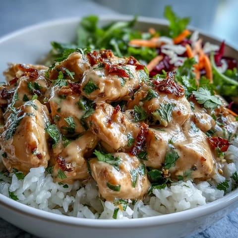 Sliced red cabbage, shredded carrots, and fresh cilantro add crisp texture and color to the high-protein meal.