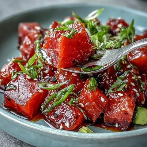 A vibrant plate of spicy tuna tartare with avocado, served with golden crispy wonton chips for a perfect appetizer.