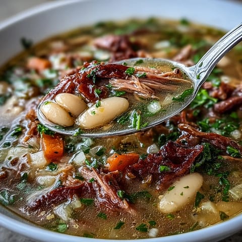 White Bean Ham Hock Soup