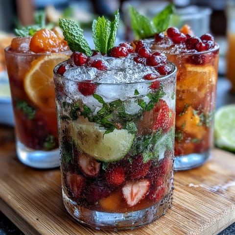 2. Refreshing lemonade bar with lemon slices, strawberries, blueberries, mint, and cucumber, inviting guests to mix their perfect ice-cold beverage.