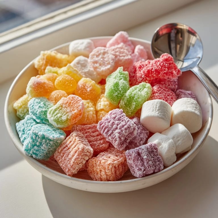 Mouthwatering freeze-dried candy crystals, airy and light, perfect for snacking or sharing.