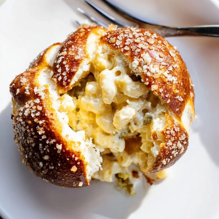 Homemade Mac and Cheese Jalape&amp;#241;o Pretzel Bites, ready to be served, perfect for game day.