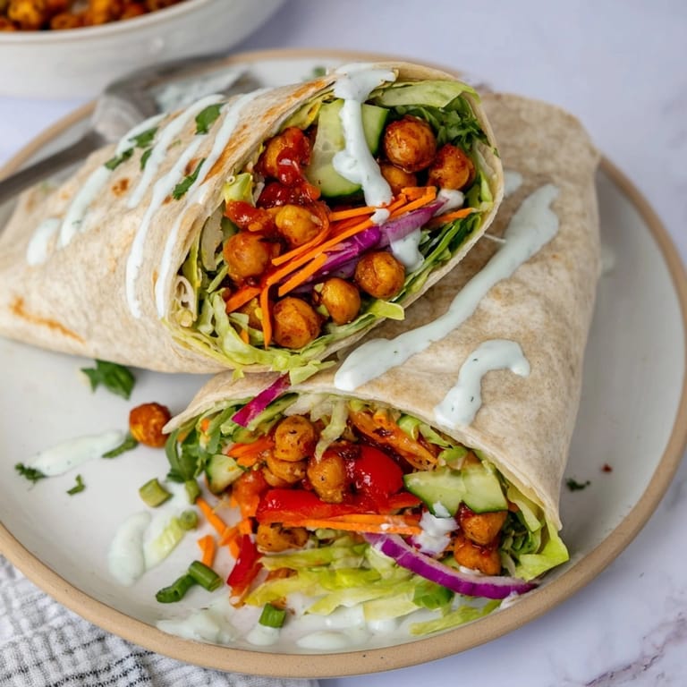 Imagine digging into warm, savory Cajun BBQ chickpea wraps; a healthy, flavorful delight.