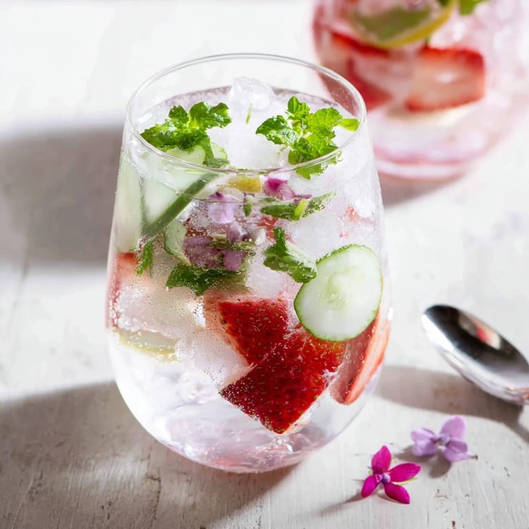 Vibrant mocktails made with flavored enhancers, colorful fruits, and fragrant herbs.  