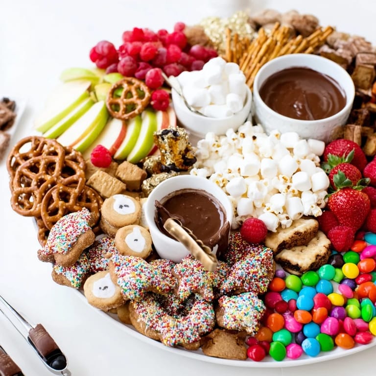 Delightful dessert boards featuring chocolate pretzels and sugar cookies for special occasions.