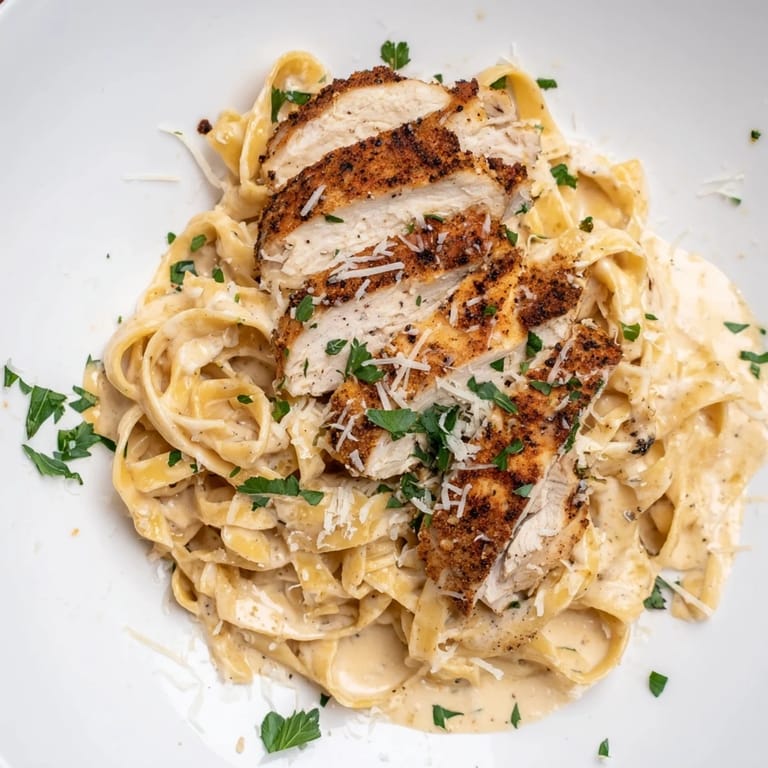 Imagine the aroma: Spicy Cajun chicken atop al dente fettuccine in rich, cheesy Alfredo.