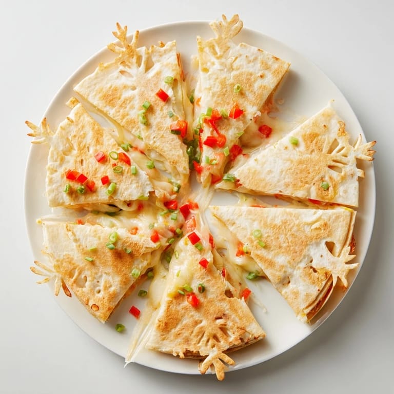 Imagine melty cheese inside these festive Express Snowflake Quesadillas cut into perfect serving wedges.