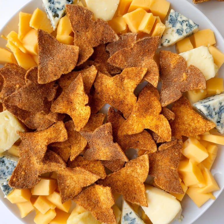 This festive Spooky Night Bat Halloween Board presents a delicious array of snacks perfect for a gathering.