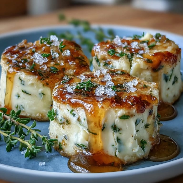 Creamy salted honey butter with thyme and chives, perfect for finishing roasted vegetables or grilled corn.